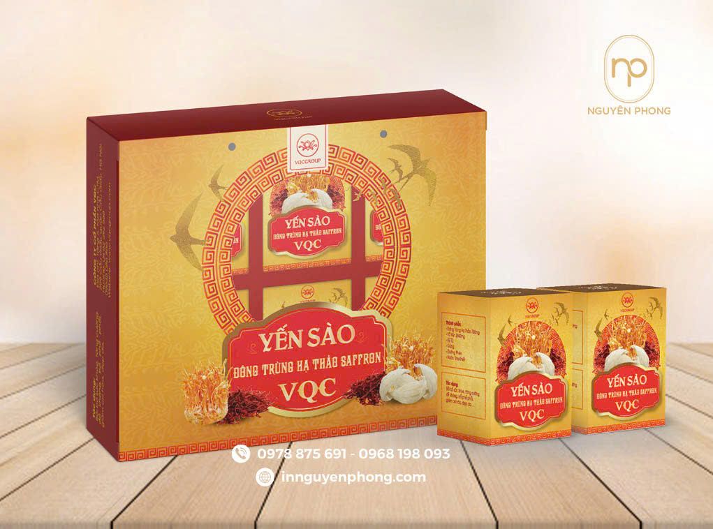 Quy trình in hộp đựng đông trùng hạ thảo